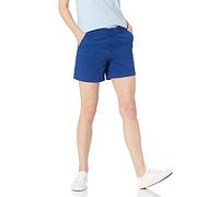 Amazon Essentials Short Chino Coupe Ajustée Taille Mi-Haute Entrejambe 12,7 cm (Disponible en Coupe Droite et pour Silhouettes Galbées) Femme