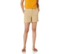 Amazon Essentials Short Chino Coupe Ajustée Taille Mi-Haute Entrejambe 12,7 cm (Disponible en Coupe Droite et pour Silhouettes Galbées) Femme