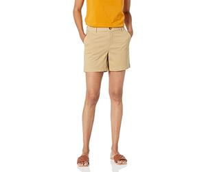 Amazon Essentials Short Chino Coupe Ajustée Taille Mi-Haute Entrejambe 12,7 cm (Disponible en Coupe Droite et pour Silhouettes Galbées) Femme