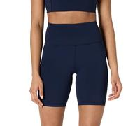 Amazon Essentials Short Cycliste Active FormFlex Ultra Doux, Taille Très Haute, 18 cm Femme, Bleu Marine, S