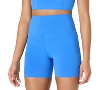 Amazon Essentials Short de Cyclisme Taille Haute Active FormFlex, Tissu Ultra Doux Femme, Bleu Océan, L