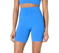 Amazon Essentials Short de Cyclisme Taille Haute Active FormFlex, Tissu Ultra Doux Femme, Bleu Océan, S