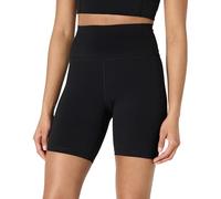 Amazon Essentials Short de Cyclisme Taille Haute Active FormFlex, Tissu Ultra Doux Femme, Noir, S