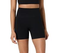 Amazon Essentials Short de Cyclisme Taille Haute Active FormFlex, Tissu Ultra Doux Femme, Noir, XXL