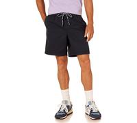 Amazon Essentials Short de Marche avec Cordon de Serrage, Entrejambe de 20cm, Coupe Décontractée (Disponible en Grandes Tailles) Homme, Noir, XL