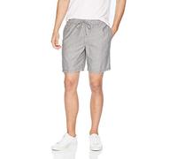 Amazon Essentials Short de Marche avec Cordon de Serrage, Entrejambe de 20cm, Coupe Décontractée (Disponible en Grandes Tailles) Homme, Gris/Rayures, M