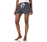 Amazon Essentials Short de pyjama léger en tissu éponge pour femme, mini rayures bleu marine et blanc, taille XS