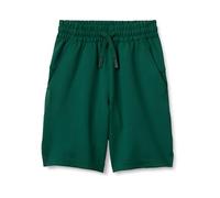 Amazon Essentials Short de Sport en Maille Extensible Active et Performante Garçon, Vert Foncé, 6-7 ans