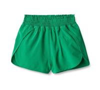 Amazon Essentials Short de Sport Taille Haute en Tissu Extensible et Performant avec Ceinture Élastique Fille, Vert Émeraude, 9-10 ans