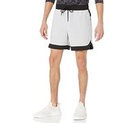 Amazon Essentials Short de Sport Tissé Extensible - Couleurs abandonnées Homme, Gris Clair, 5XL Grande Taille