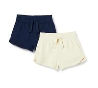 Amazon Essentials Short de survêtement Fille, Lot de 2, Avoine Chiné/Bleu Marine, 3 ans