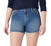 Amazon Essentials Short En Denim Découpé Moyennement Extensible, Taille Mi-Haute Fille, Classique Moyen Délavé, 6 ans