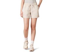 Amazon Essentials Short en Mélange de Lin, Cordon de Serrage, Entrejambe 13 cm (Disponible en Grande Taille) Femme, Écru, XXL