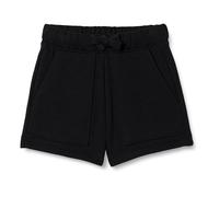 Amazon Essentials Short en tissu éponge avec poches plaquées Fille, Noir, 6-7 ans