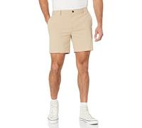 Amazon Essentials Short Oxford 18cm, Extensible, Confortable et Léger, Coupe Ajustée Homme, Brun Kaki, 34W