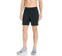 Amazon Essentials Short pour l’Entraînement et la Course de 17,8cm, Tissu Technique et Extensible, Coupe Athlétique Homme, Noir - Original, XL