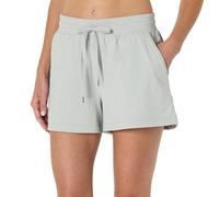 Amazon Essentials Short pour la Gym et l’Entraînement, Doux, Léger, Extensible et Performant Femme, Gris Colombe Teinture Spatiale, XS