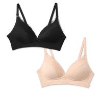 Amazon Essentials Soutien-Gorge d'Allaitement en Microfibre Peau de Pêche Femme, Lot de 2