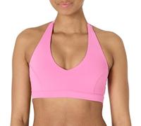 Amazon Essentials Soutien-Gorge de Sport Active FormFlex Dos Nu et Col en V, Ultra Doux, Soutien Léger Femme, Rose, L