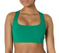 Amazon Essentials Soutien-Gorge de Sport Active FormFlex Ultra Doux, Dos Nageur et Encolure Carrée, Soutien Léger Femme, Vert Émeraude, XXL