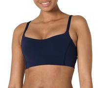 Amazon Essentials Soutien-Gorge de Sport et de Yoga Active FormFlex à Encolure Cœur, Ultra Doux, Soutien Léger Femme, Bleu Marine, S