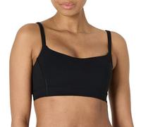 Amazon Essentials Soutien-Gorge de Sport et de Yoga Active FormFlex à Encolure Cœur, Ultra Doux, Soutien Léger Femme, Noir, S