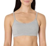 Amazon Essentials Soutien-Gorge de Sport et de Yoga Active FormFlex Ultra-Doux, Bretelles Fines Chinées, Soutien Léger Femme, Gris Teinture Spatiale, XS