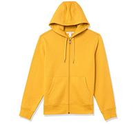 Amazon Essentials Sweat à Capuche en Polaire avec Fermeture Éclair intégrale (Grandes Tailles Disponibles) Homme, Or, M