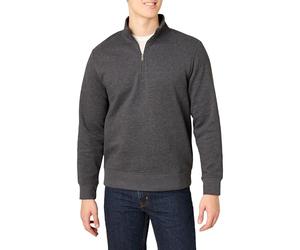 Amazon Essentials Sweat Polaire à Manches Longues avec Un Quart de Fermeture Éclair Homme