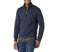 Amazon Essentials Sweat Polaire à Manches Longues avec Un Quart de Fermeture Éclair Homme, Bleu Marine, L