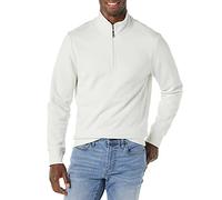 Amazon Essentials Sweat Polaire à Manches Longues avec Un Quart de Fermeture Éclair Homme, Gris Clair, S