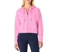 Amazon Essentials Sweat-Shirt Court et Zippé à Capuche pour le Sport, Doux, Léger et Performant Femme, Rose Teinture Spatiale, XL