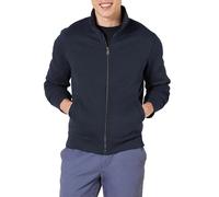 Amazon Essentials Sweat-shirt en Polaire Zippé à Col Montant, Épaisseur Moyenne, Coupe Classique Homme, Bleu Marine, XS