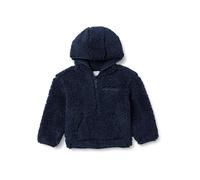 Amazon Essentials Sweatshirt à Capuche en Sherpa avec Haut Zippé Garçon, Bleu Marine, 4 Ans
