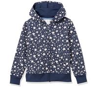 Amazon Essentials Sweatshirts à Capuche en Polaire avec Fermeture Éclair Fille, Bleu Marine Étoiles, 3 Ans