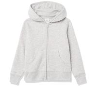 Amazon Essentials Sweatshirts à Capuche en Polaire avec Fermeture Éclair Fille, Gris Clair Chiné, 6-7 Ans