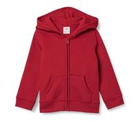 Amazon Essentials Sweatshirts à Capuche en Polaire avec Fermeture Éclair Fille, Rouge, 10 Ans