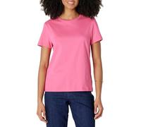 Amazon Essentials T-shirt à Col Rond et Manches Courtes 100 % Coton, Coupe Classique Femme, Rose Incandescent, S