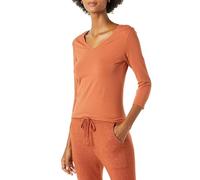 Amazon Essentials T-Shirt à Manches 3/4, Col en V, Coupe Classique (Disponible en Grande Taille) Femme, Caramel, S