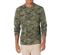 Amazon Essentials T-Shirt à Manches Longues Coupe Ajustée Homme, Vert Camouflage, XXL