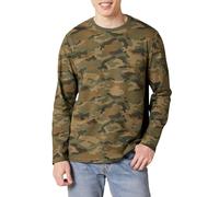 Amazon Essentials T-Shirt à Manches Longues Coupe Régulière Homme, Vert Camouflage, L