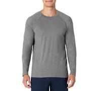 Amazon Essentials T-Shirt à Manches Longues pour la Gym, Tissu Technique Doux et Léger, Coupe Athlétique Homme, Gris Teinture Spatiale, XS
