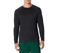 Amazon Essentials T-Shirt à Manches Longues pour la Gym, Tissu Technique Doux et Léger, Coupe Athlétique Homme, Noir Teinture Spatiale, M