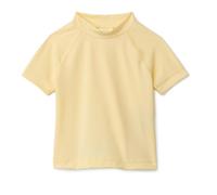 Amazon Essentials T-shirt de Bain à Manches Courtes Fille, Jaune Clair, 2 ans