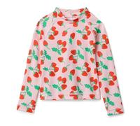 Amazon Essentials T-shirt de Bain à Manches Longues Fille, Rose Rouge Tomate Fraises, 8 ans