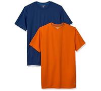 Amazon Essentials T-Shirt de Sport en Tissu Technique, Haute Performance (Disponible En Grande Taille) Homme, Lot de 2