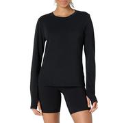 Amazon Essentials T-shirt Léger d’Entraînement, de Yoga et de Gym à Manches Longues et Col Rond en Coton Doux Adapté aux Activités Physiques, Coupe Classique Femme