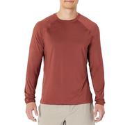 Amazon Essentials T-shirt Léger Stretch à Manches Longues Active Quick Dry (Disponible en Taille L) Homme, Lot de 2, Gris Graphite Chiné/Henné, S