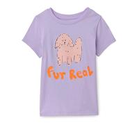 Amazon Essentials T- Shirts à Manches Courtes Fille, Lilas Chien, 10 ans