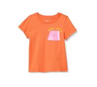 Amazon Essentials T- Shirts à Manches Courtes Fille, Orange Vif Gelée, 3 ans